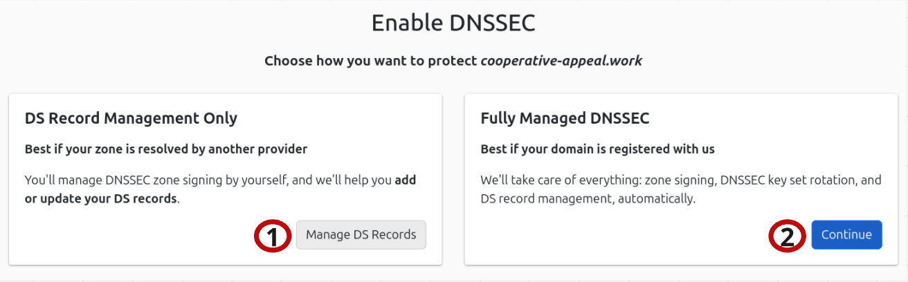 Enable DNSSEC
