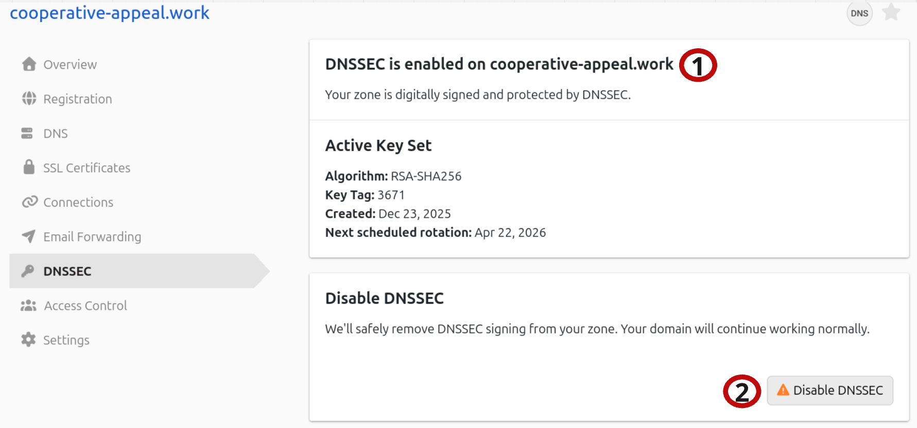 DNSSEC Enabled