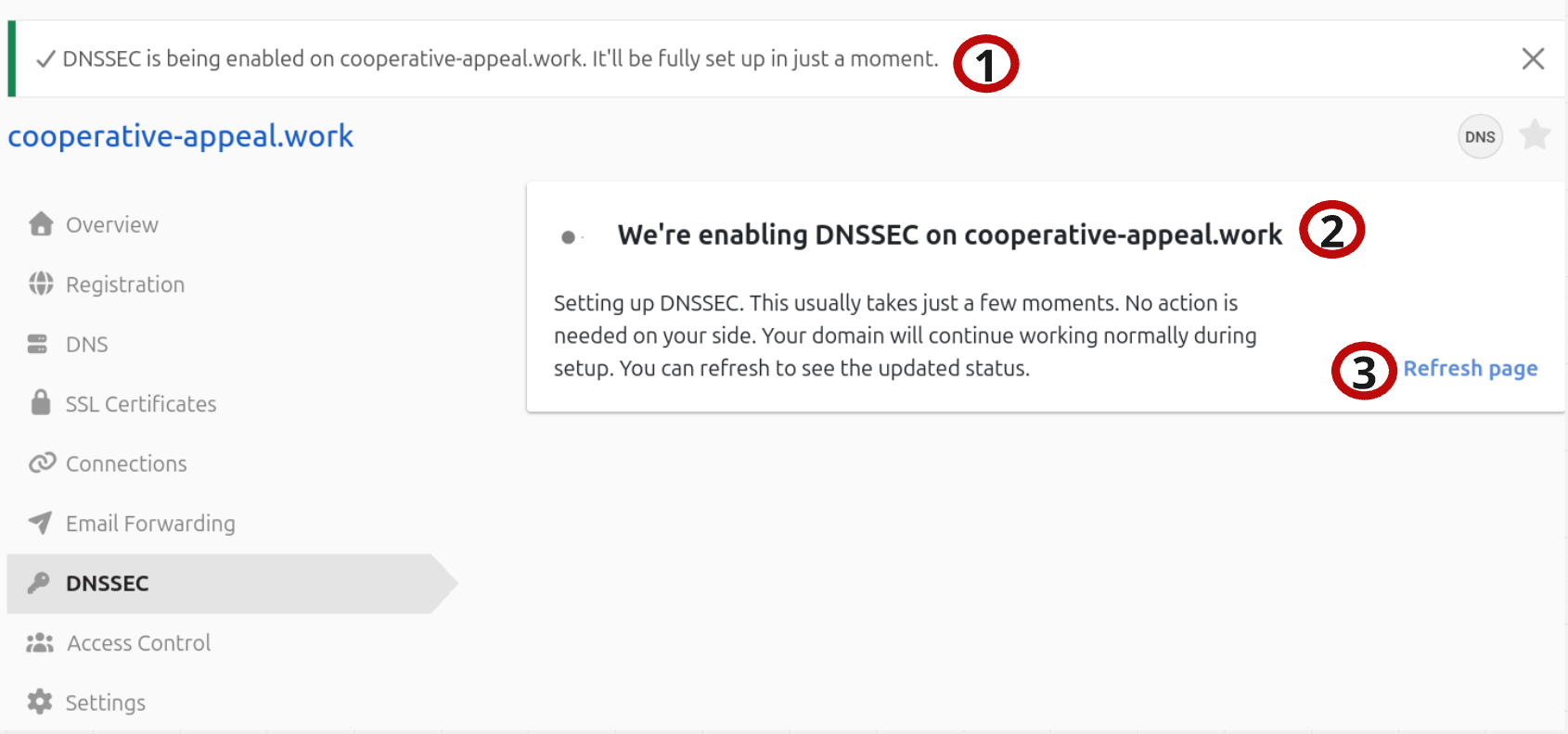 Enabling DNSSEC reference