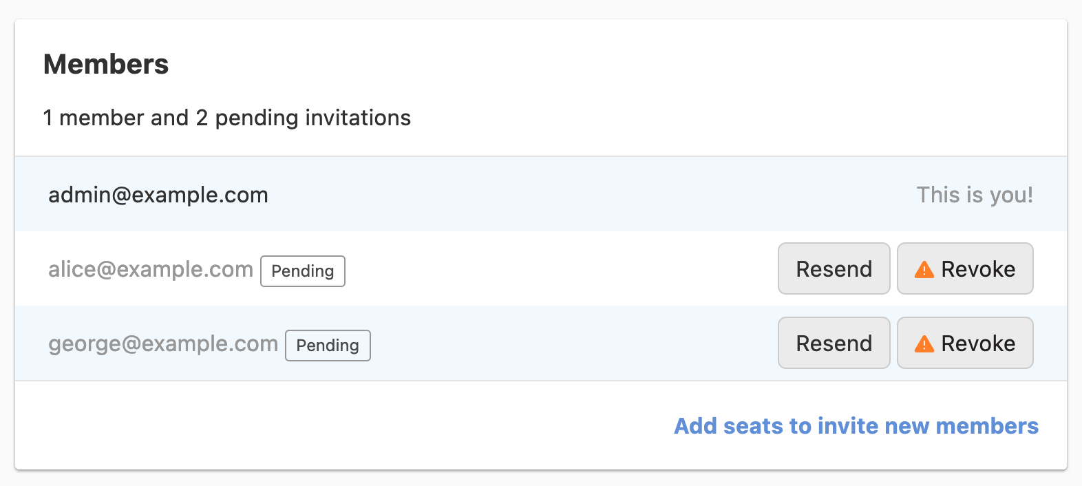 Increasing seats to invite new members