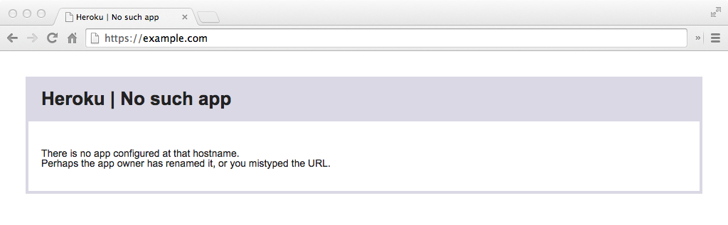 Heroku No such app error
