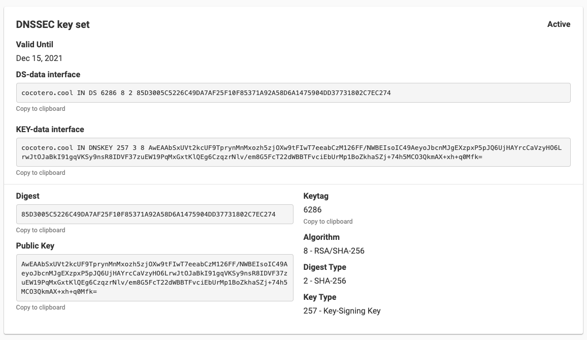 DNSSEC Configuration