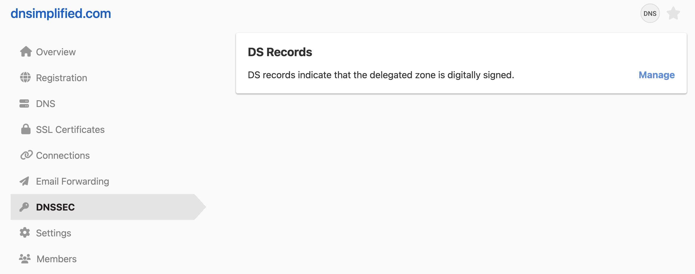 Integrated domain DNSSEC