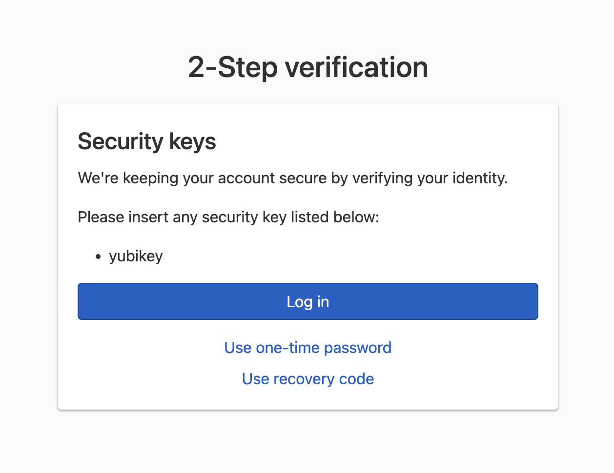 Multi-factor authentication