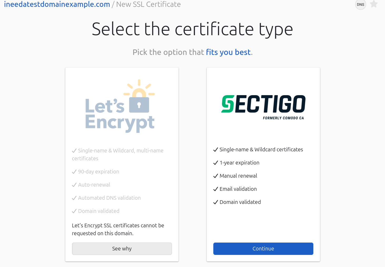 continue on certificate page