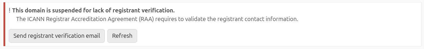 Resend email verification