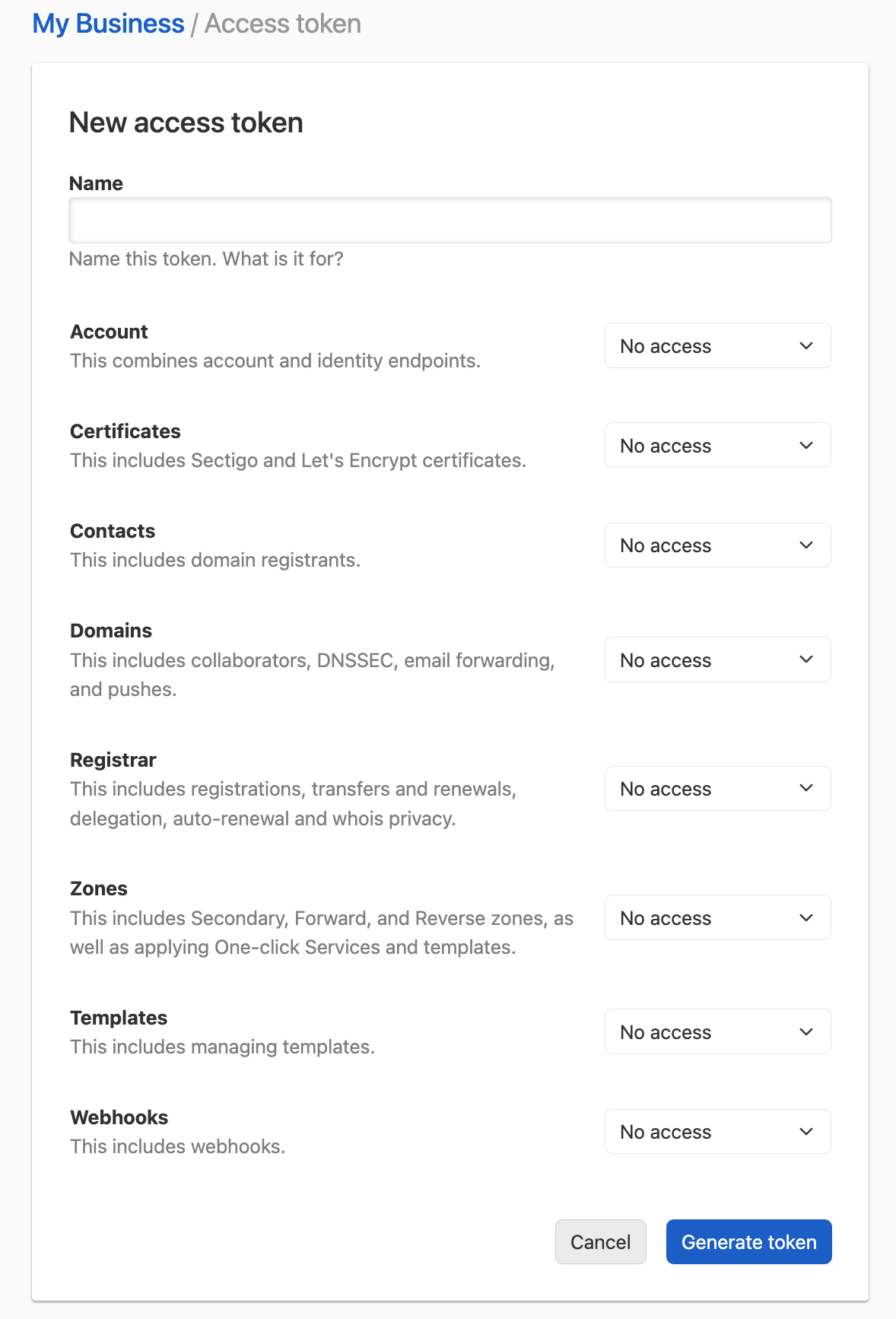 Selecting Permission Scopes